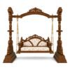 Maharaja Carved Swing highlighting carved arch and cushioned seat
