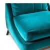 Luxury velvet accent chair with wide seat and tufted back