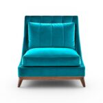 Lounge Chair in rich velvet