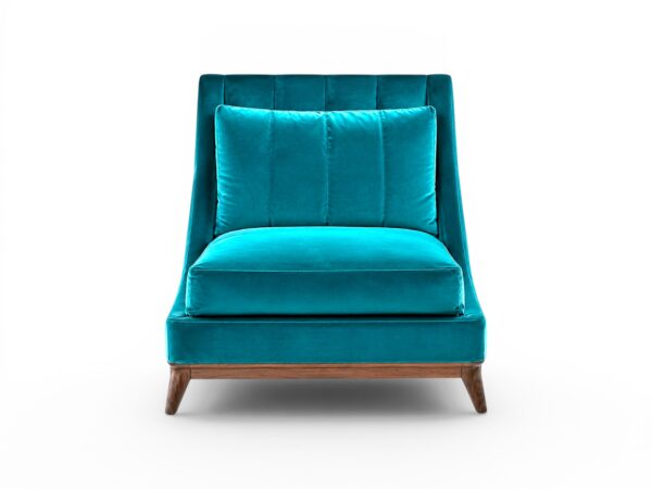 Lounge Chair in rich velvet