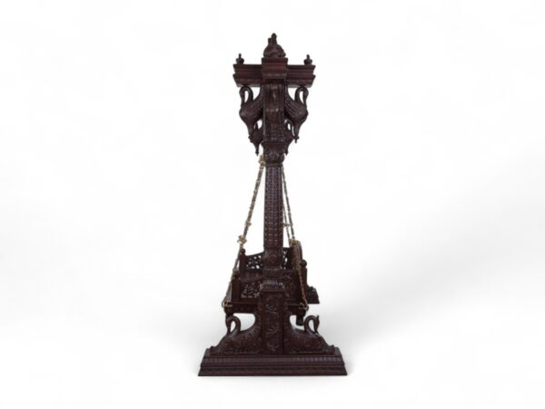 Ornate Maharaja Swing with carved arch and pillars