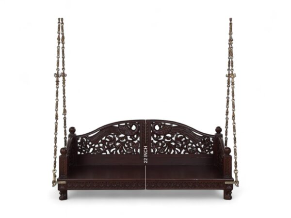 Luxury wooden swing with traditional heritage detailing