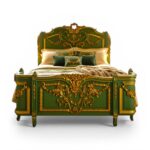 Luxury palace style bed with grand detailing