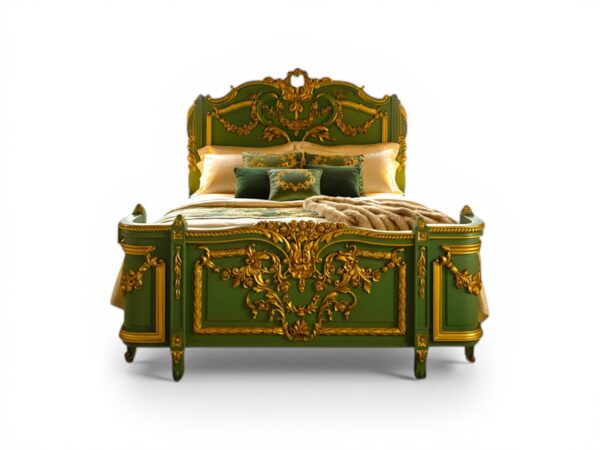 Luxury palace style bed with grand detailing