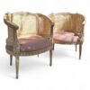 Handcrafted antique chair with floral detailing