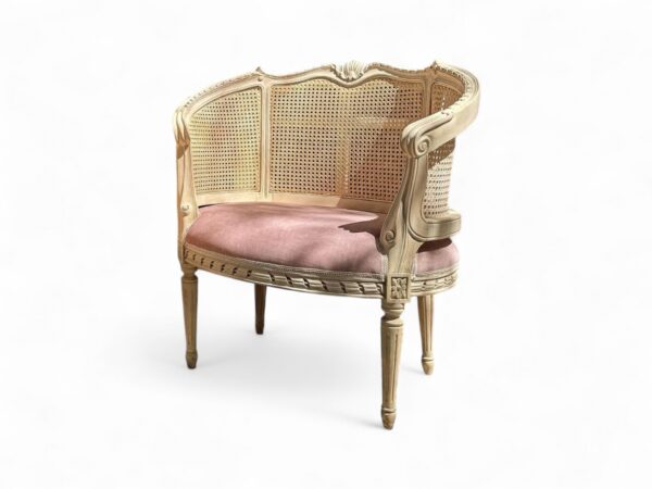 Elegant carved wood chair in traditional style
