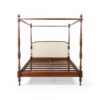 Venezia Four Poster Bed with carved posts and hardwood frame