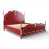 Timeless vintage French bed with ornate scrollwork design