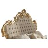 Gold scalloped royal upholstered bed