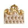 Gold scalloped royal upholstered bed