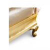 Imperial tufted gold bed frame