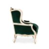 Vintage-inspired velvet armchair for elegant interiors