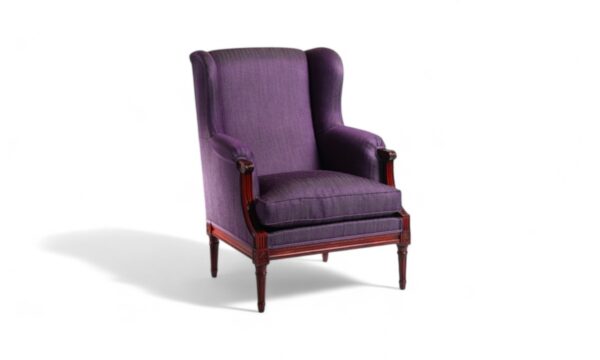Classic wingback armchair offering ultimate comfort and sophistication