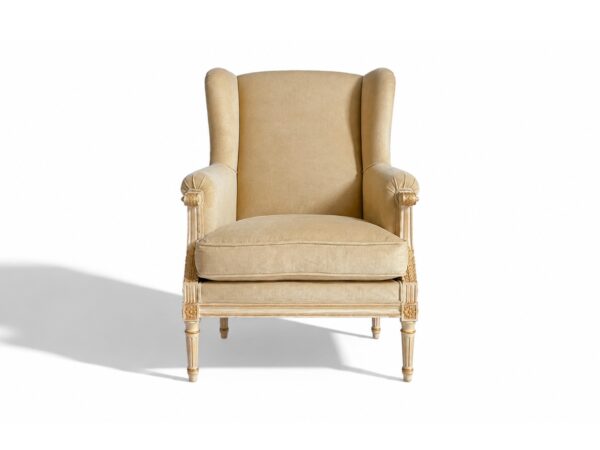 Classic wingback armchair