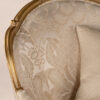 Gold Louis Armchair with plush seat and intricate frame design