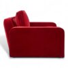 Calice velvet armchair with deep cushioning and clean lines
