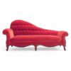 Scarlet Royale Chaise Lounge with diamond-tufted backrest