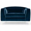 Luxe Barrel Chair in plush velvet upholstery