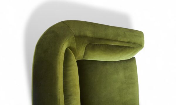 Contemporary Luxe Barrel Chair with cushioned comfort