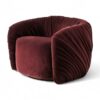 Swirl Luxe Armchair with bold sculptural design