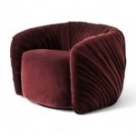 Swirl Luxe Armchair with bold sculptural design