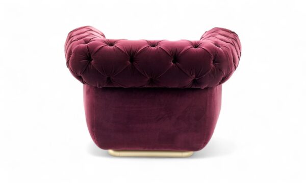 Regal Chesterfield armchair with matching cushion