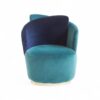 Aurora Swivel Armchair with velvet upholstery