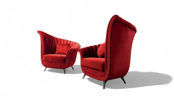 Scarlet Majesty Armchair for modern and statement interiors