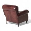 Traditional oxblood leather armchair for study or lounge