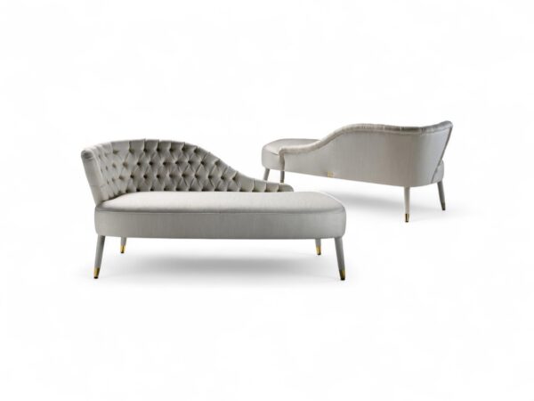 Plush Velour Bliss Chaise Lounge for modern luxury interiors