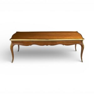 Handcrafted wooden coffee table in natural finish