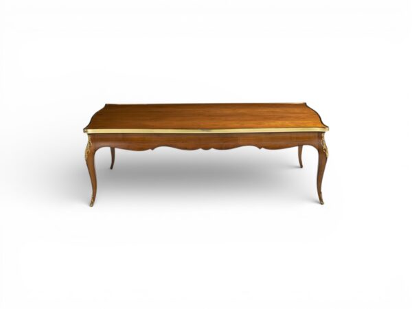 Handcrafted wooden coffee table in natural finish