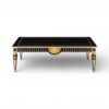 Noir Aurex Coffee Table with black and gold finish