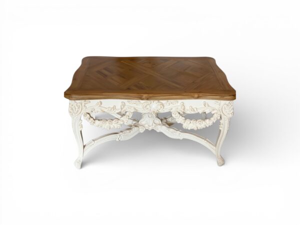 Luxury hand carved wooden console table