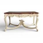 Verona Royale Coffee Table with carved wooden base