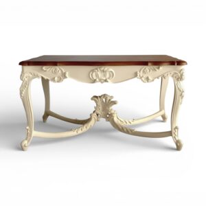 Verona Royale Coffee Table with carved wooden base