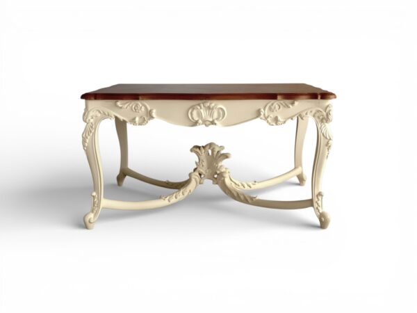 Verona Royale Coffee Table with carved wooden base