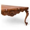 Luxury wooden coffee table with ornate detailing