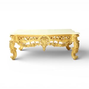 Aurelius Royale Gold Coffee Table with ornate carving