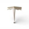 Handcrafted white teak coffee table