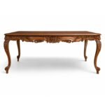 Luxury Valemont Heritage Dining Table with carved wooden details