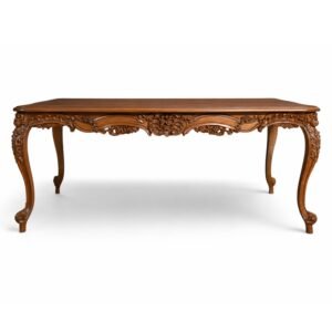 Luxury Valemont Heritage Dining Table with carved wooden details