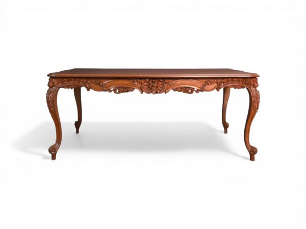 Luxury Valemont Heritage Dining Table with carved wooden details