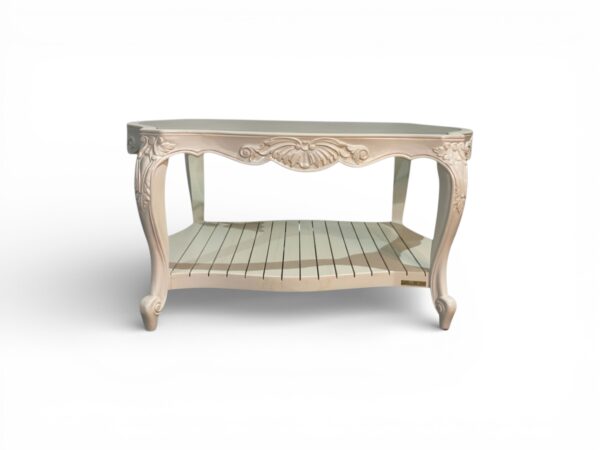Rocaille Coffee Table with glass top
