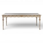 Garland Dining Table with hand-carved detailing