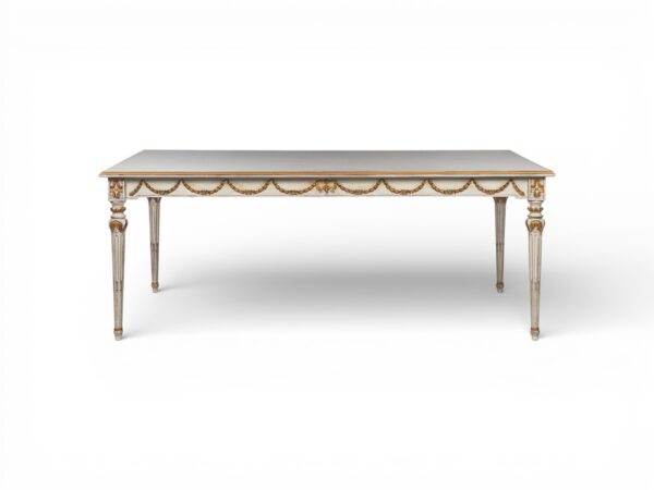 Garland Dining Table with hand-carved detailing