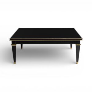 Ebon Royale Table with black finish and gold accents