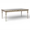 Luxury carved dining table in solid teak wood