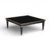 Luxury black table with elegant gold detailing