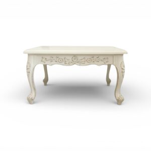 Ivory Belle Centre Table with hand-carved floral detailing